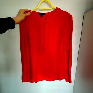 JCrew red women’s blouse